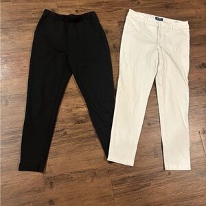Black and Cream Pants Set